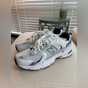 Nike New Balance White and Navy Sneakers